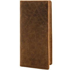 Brown Bifold Long Wallets for Men men long wallets​