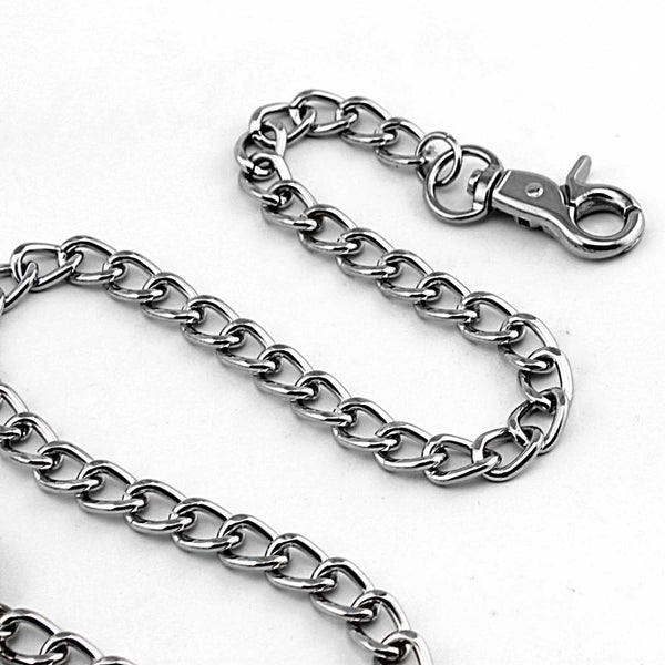 Cool Silver Punk Mens Wallet Chain Rock Biker Wallet Chain Pants Chain For Men WG00181046