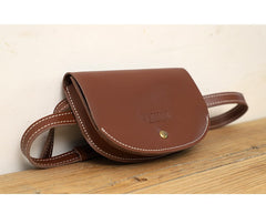 Women Coffee LEATHER Fanny Pack Cute WOMEN Sling Bag Small Waist BAG FOR WOMEN