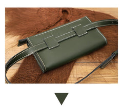 Women LEATHER Fanny Pack Cute WOMEN Brown Sling Bag Small Waist BAG FOR WOMEN