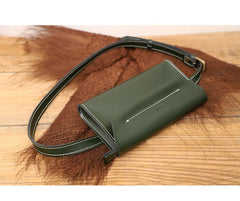 Women LEATHER Fanny Pack Cute WOMEN Brown Sling Bag Small Waist BAG FOR WOMEN