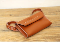 Women LEATHER Fanny Pack Cute WOMEN Brown Sling Bag Small Waist BAG FOR WOMEN