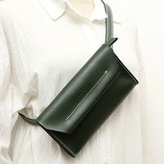 Women LEATHER Fanny Pack Cute WOMEN Brown Sling Bag Small Waist BAG FOR WOMEN