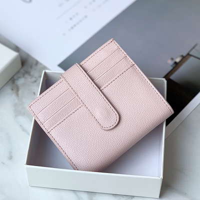 Women Pink Vegan Leather Small Wallet BILLFOLD Minimalist Card Holder Card Wallets Slim Card Holders For Women