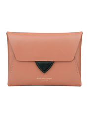 Women Black Leather Small Wallet Envelope Change Wallet Slim Coin Wallet For Women