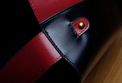Women Genuine Leather Bucket Bag Tote Bag Shopper Bag Shoulder Bag Purse For Women