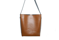 Women Genuine Leather Bucket Bag Tote Bag Shopper Bag Shoulder Bag Purse For Women
