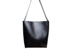 Women Genuine Leather Bucket Bag Tote Bag Shopper Bag Shoulder Bag Purse For Women