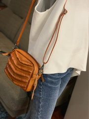 Brown Women's Small Side Bag Satchel Vintage Green Shoulder Bag Square Crossbody Bag for Ladies