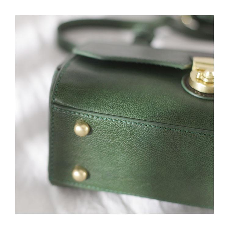 Dark 2025 green satchel
