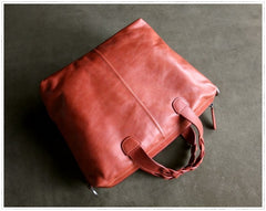 Womens Black Leather Work Handbag Purse Unique Leather Work Shoulder Purse for Ladies