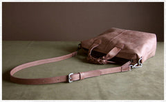 Womens Red Leather Work Handbag Purse Unique Leather Work Shoulder Purse for Ladies