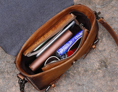 Womens Leather Satchel Bag School Shoulder Bag Best Crossbody Purse for Ladies