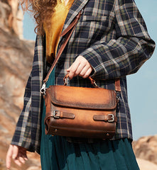 Womens Leather Satchel Bag School Shoulder Bag Best Crossbody Purse for Ladies