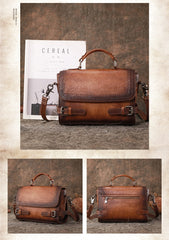 Womens Leather Satchel Bag School Shoulder Bag Best Crossbody Purse for Ladies