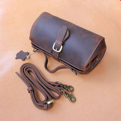 Womens Red Leather Doctor Handbag Purses Vintage Doctor Crossbody Purses for Women