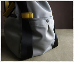 Womens Gray Nylon Shoulder Handbag Purse Unique Nylon Gem Shoulder Purse for Ladies