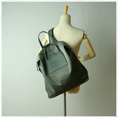 Womens Black Nylon Backpack Purse Best Satchel Backpack Nylon Leather School Rucksack for Ladies