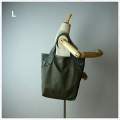 Womens Light Gray Nylon Shoulder Tote Bags Best Light Gray Nylon Tote Handbag Shopper Bags Purse for Ladies