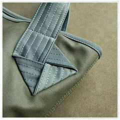 Womens Dark Gray Nylon Shoulder Tote Bags Best Dark Gray Nylon Tote Handbag Shopper Bags Purse for Ladies