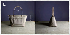 Womens Light Gray Nylon Shoulder Tote Small Light Gray&Yellow Nylon Handbag Purse for Ladies