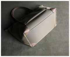 Womens Black Nylon Shoulder Tote Medium Light Pink&Black Nylon Handbag Purse for Ladies