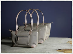 Womens Khaki Nylon Shoulder Tote Large Khaki Nylon Handbag Purse for Ladies