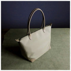 Womens Light Pink Nylon Shoulder Tote Small Pink Nylon Handbag Purse for Ladies