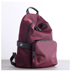 Womens Nylon Backpack Best Satchel Backpack Purse Nylon Gray School Rucksack for Ladies