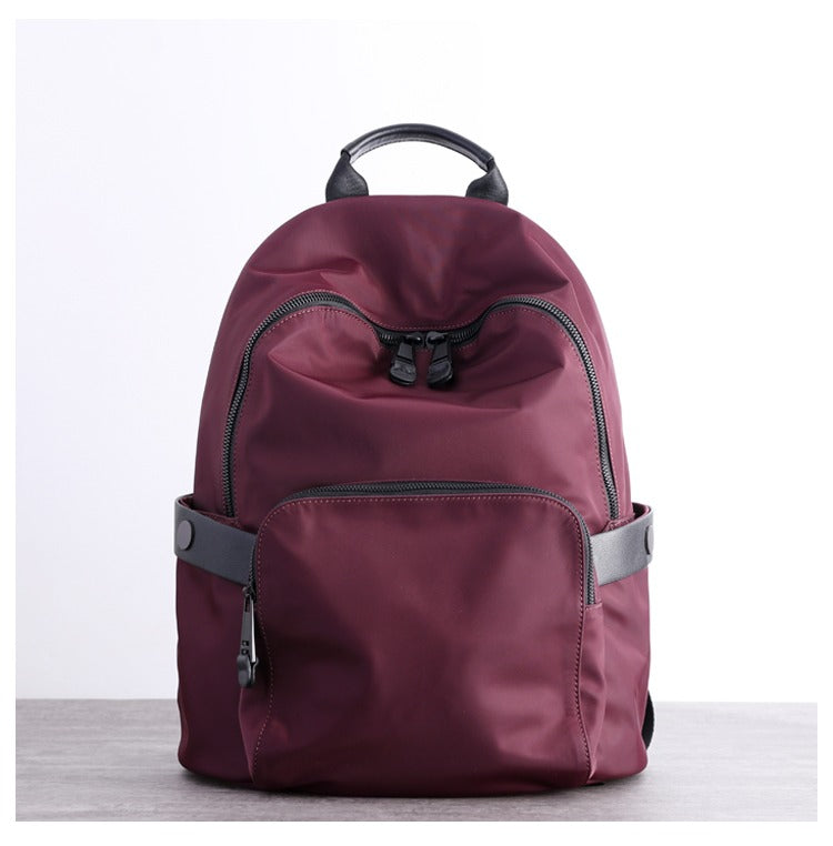 Womens Nylon Backpack Best Satchel Backpack Purse Nylon Black School Rucksack for Ladies