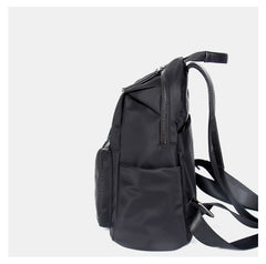 Womens Nylon Backpack Black Travel Backpack Purse Nylon Black School Rucksack for Ladies