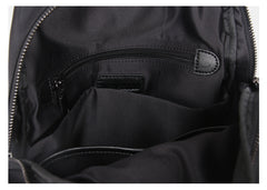 Womens Nylon Backpack Black Travel Backpack Purse Nylon Black School Rucksack for Ladies