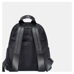 Womens Nylon Backpack Black Travel Backpack Purse Nylon Black School Rucksack for Ladies