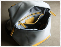 Womens Nylon Backpack Gray Best Satchel Backpack Purse Nylon School Rucksack for Ladies