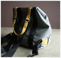 Womens Nylon Backpack Gray Best Satchel Backpack Purse Nylon School Rucksack for Ladies