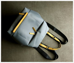 Womens Nylon Backpack Gray Best Satchel Backpack Purse Nylon School Rucksack for Ladies