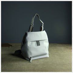 Womens Nylon Backpack Gray Best Satchel Backpack Purse Nylon School Rucksack for Ladies