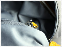 Womens Nylon Gray Large Sling Bag Shoulder Sports Gym Bag Nylon Overnight Crossbody Bag for Ladies