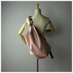 Womens Nylon Pink Large Sling Bag Shoulder Sports Gym Bag Nylon Overnight Crossbody Bag for Ladies