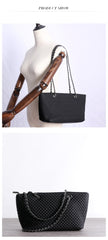 Womens Nylon Diamond Shoulder Purse Womens Black Nylon Chain Shoulder Purse Nylon Chain Purse for Ladies