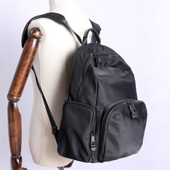 Womens Nylon Laptop Backpack Best Travel Backpack Purse Nylon Black School Rucksack for Ladies