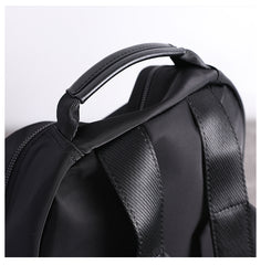 Womens Nylon Laptop Backpack Large Travel Backpack Purse Nylon Black School Rucksack for Ladies