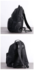 Womens Nylon Laptop Backpack Large Travel Backpack Purse Nylon Black School Rucksack for Ladies