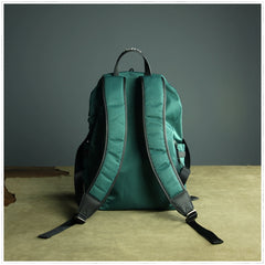 Womens Nylon Large Backpack Purse Dark Gray Nylon Travel Backpack School Rucksack for Ladies