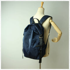 Womens Nylon Large Backpack Purse Dark Green Nylon Travel Backpack School Rucksack for Ladies