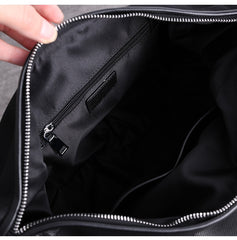 Womens Nylon Leather Barrel Shoulder Purse Womens Black Nylon Gym Crossbody Purse Nylon Work Shoulder Purse for Ladies