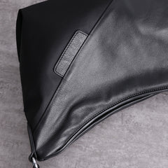 Womens Nylon Leather Barrel Shoulder Purse Womens Black Nylon Gym Crossbody Purse Nylon Work Shoulder Purse for Ladies