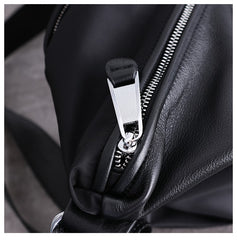 Womens Nylon Leather Barrel Shoulder Purse Womens Black Nylon Gym Crossbody Purse Nylon Work Shoulder Purse for Ladies