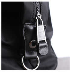 Womens Nylon Leather Gym Shoulder Purse Womens Black Nylon Gym Purse Nylon Work Shoulder Purse for Ladies