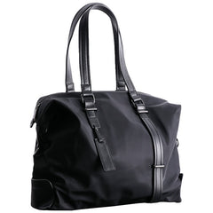 Womens Nylon Leather Gym Shoulder Purse Womens Black Nylon Gym Purse Nylon Work Shoulder Purse for Ladies